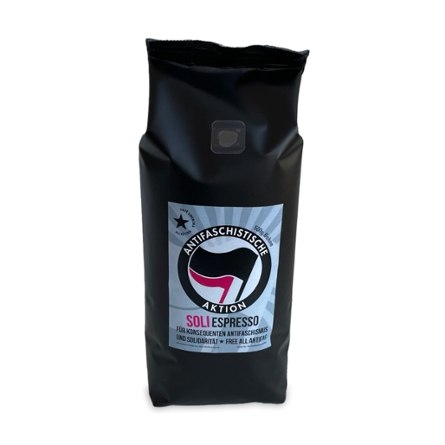 Antifa Solidaritäts-Espresso Bohne